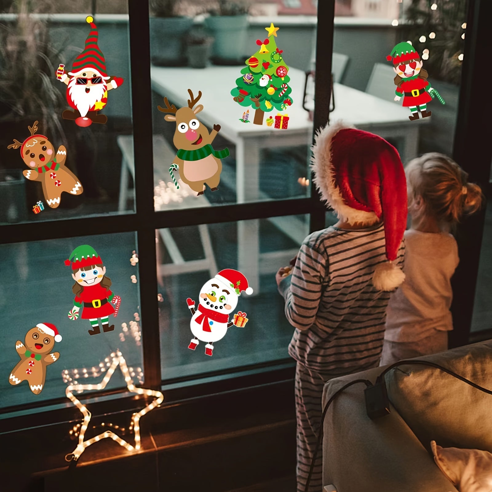 Cartoon Santa Snowman DIY Stickers - Creative Puzzle Handbook Decoration