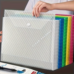 7pcs Letter Graphic Waterproof File Bag for Office School Storage