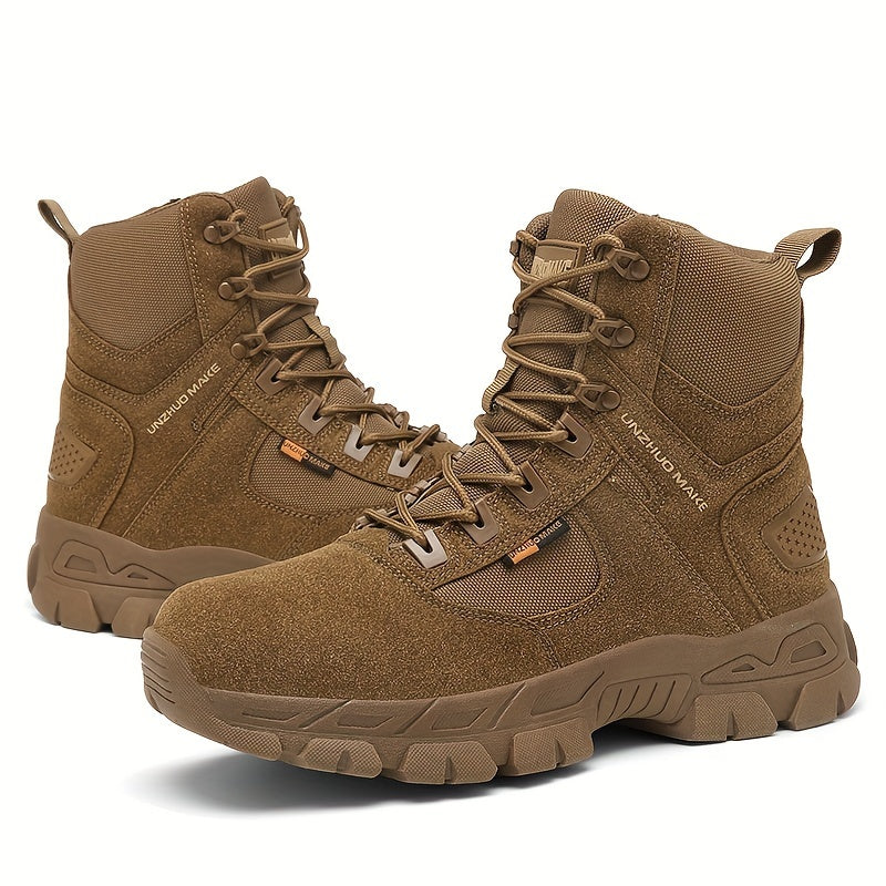 Men's High Top Hiking Boots Non Slip Lace Up Durable Shoes