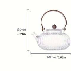Glass Teapot Heat Resistant Glass Teapot With Tea Filter Thickened Glass Tea Pot