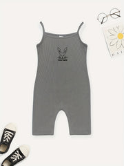 Girls Rabbit Print Jumpsuit Girl Clothing