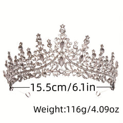 Rhinestone Queen Crown Headband for Prom Birthday