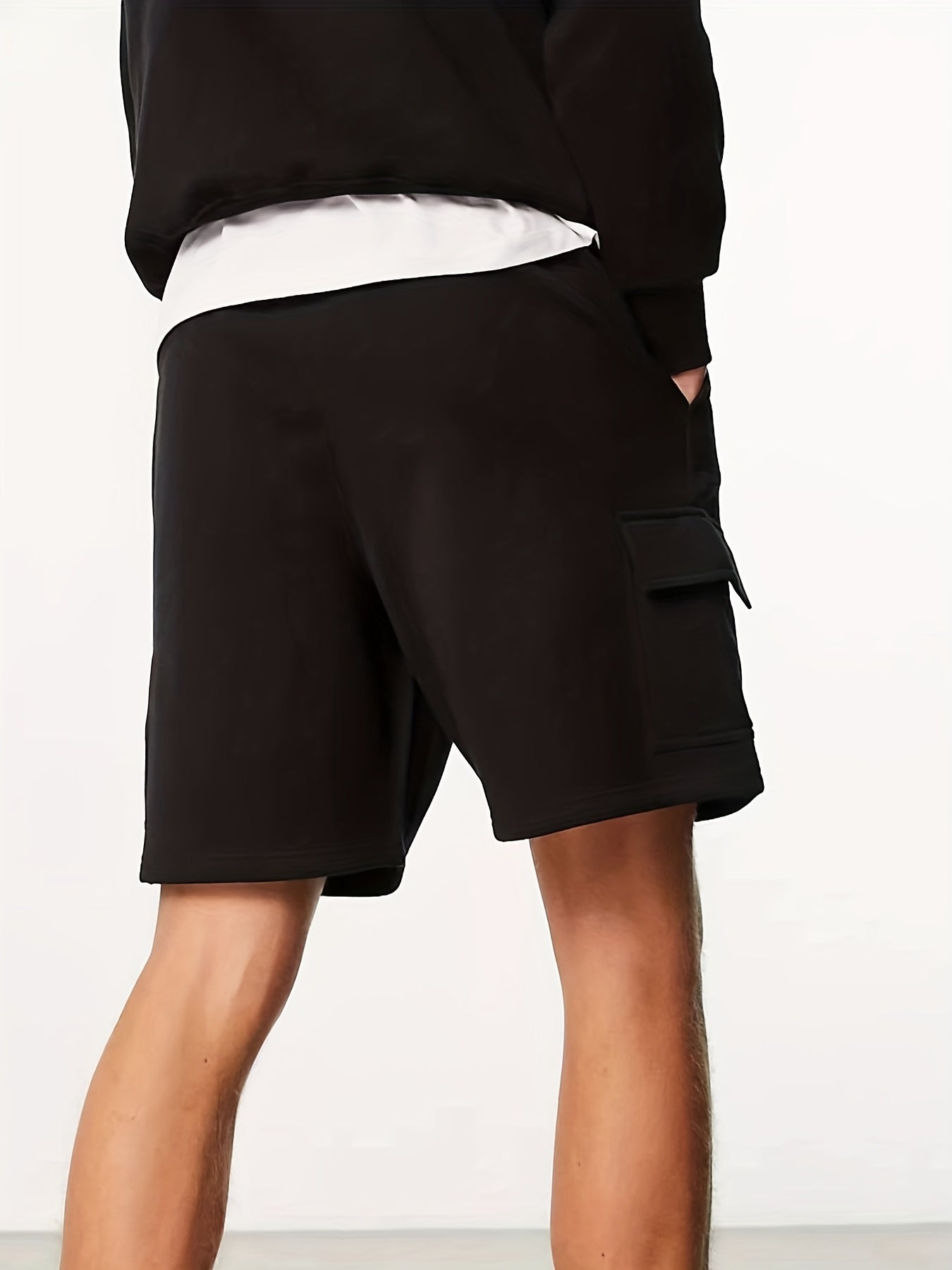 Hip Pop Man Rapper Print Men's Drawstring Cargo Short Pants