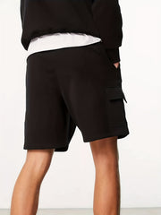Hip Pop Man Rapper Print Men's Drawstring Cargo Short Pants