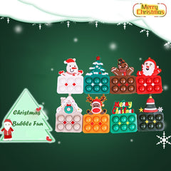 8pcs Christmas Bubble Joy Gift Stress Relief Squeeze Toys