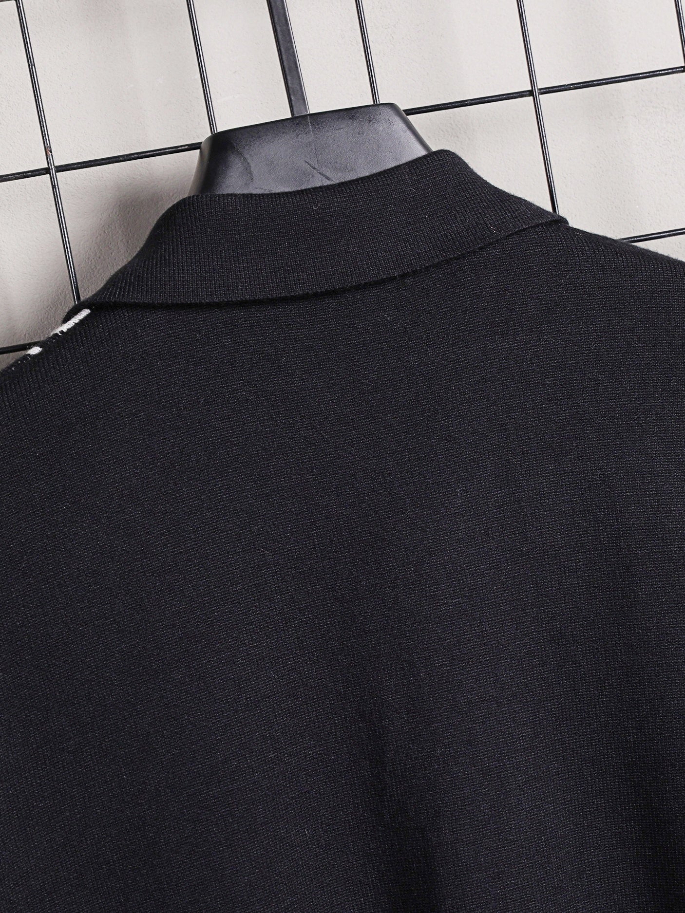 Turn Down Collar Shirt Contrast Buttons Short Sleeve Knit Shirt