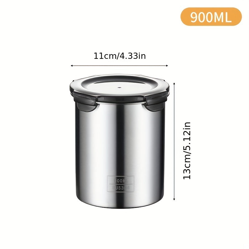 3pcs Stainless Steel Sealed Storage Tank Halloween Candy Can Biscuit Can