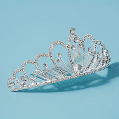 Crystal Rhinestone Princess Tiara Wedding Hair Accessories For Bride