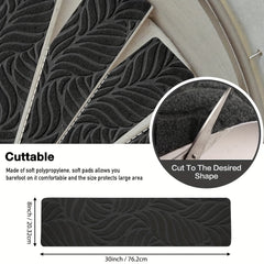 7pcs Stair Treads Non Slip Carpet Tape Set Of 7 Leaf
