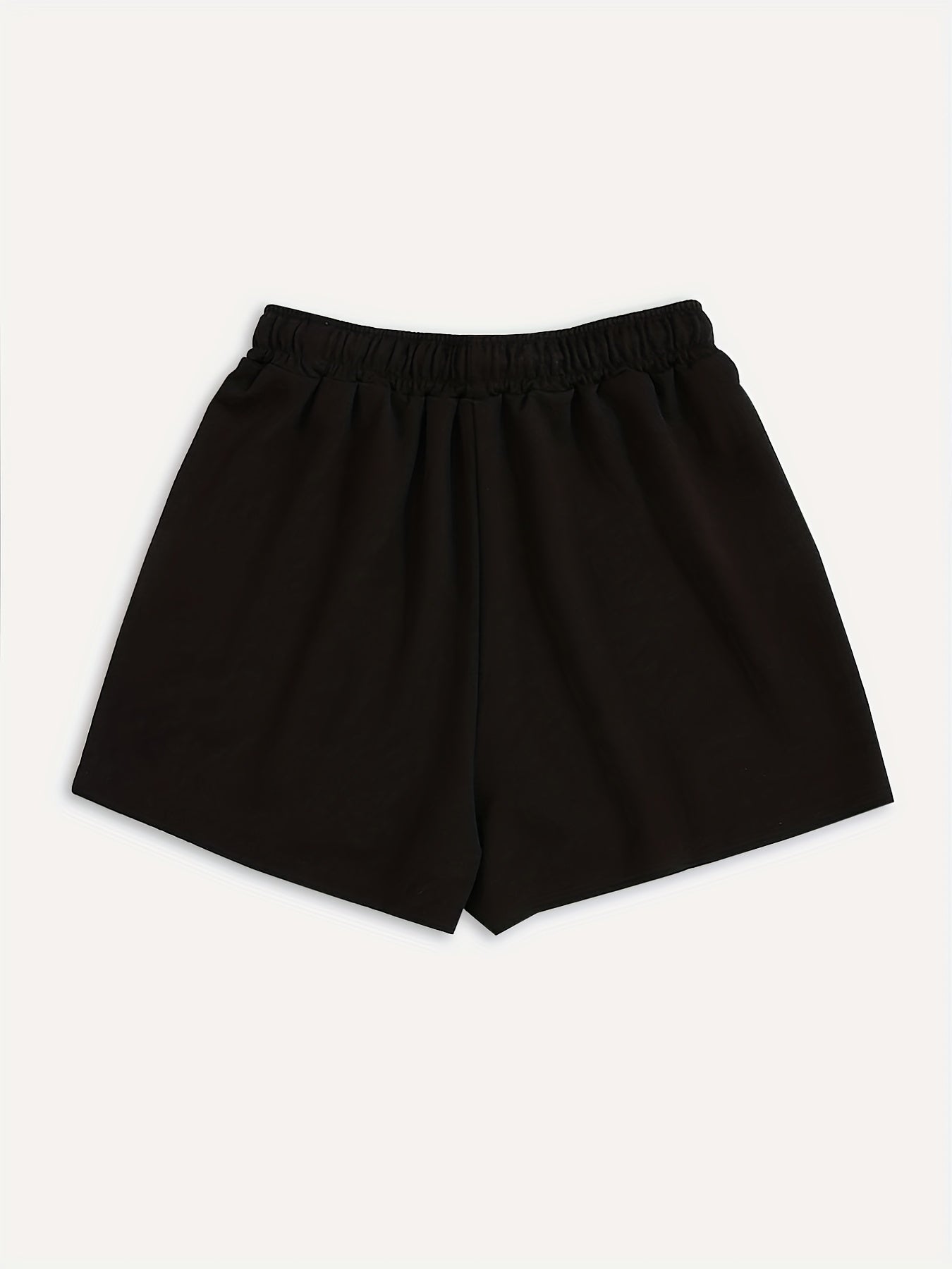 Mouth Print Drawstring Shorts