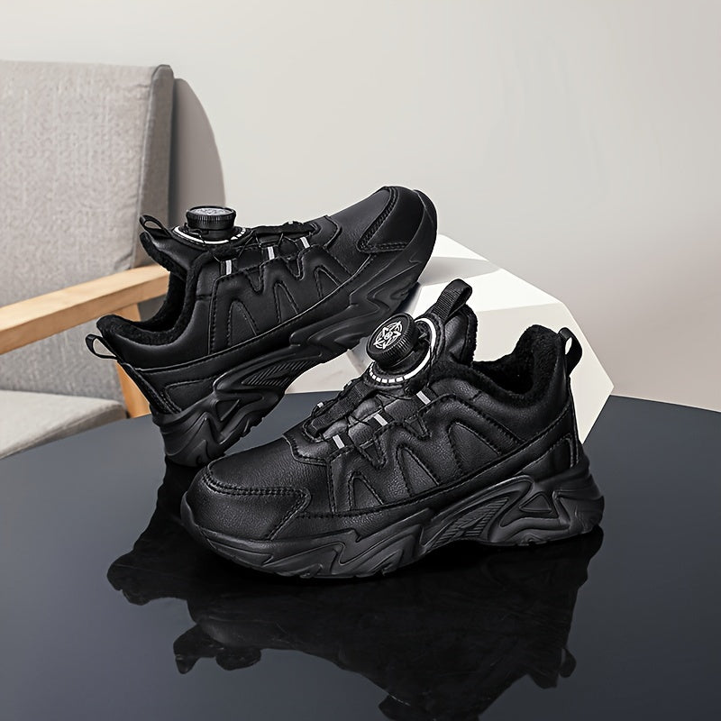 Chunky Boy's Shoes w/ Rotating Buckle Non Slip Sneakers