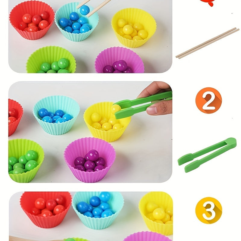 Montessori Test Tube Clip Beads Educational Toy