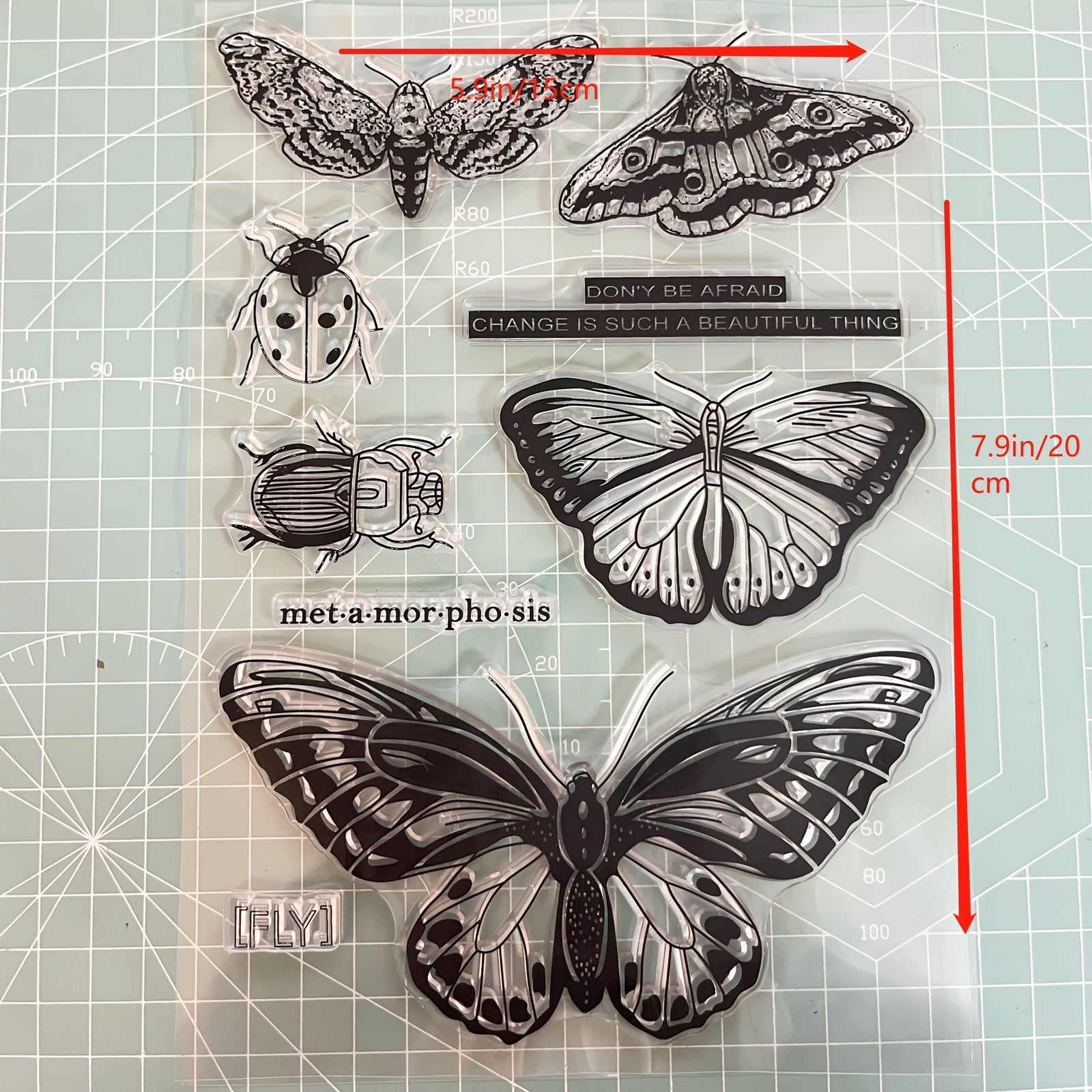 Butterfly Silicone Stamps for Crafting