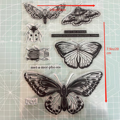 Butterfly Silicone Stamps for Crafting