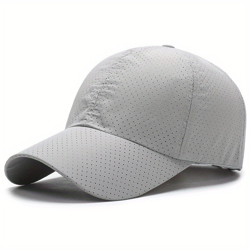 Men's Quick Drying Mesh Baseball Cap Breathable Punch Sunshade Cap