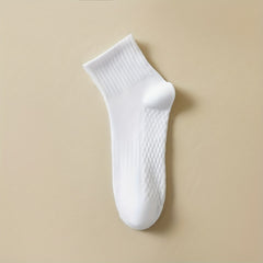 10 Pairs Women's Crew Socks Solid Color Sport Stockings Breathable & Comfortable