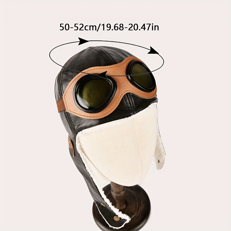 PU Child Pilot Hat For Boys 2-8 Years Old