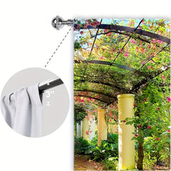 2pcs Modern Digital Printed Outdoor Curtains for Stylish Decor