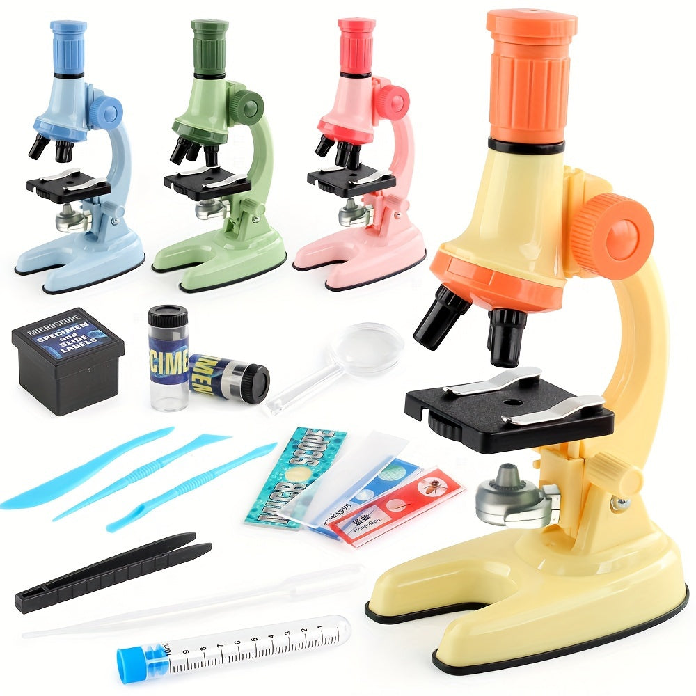 HD Microscope Kids Science Experiment Set Multimagnification Mirror Combo