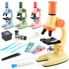HD Microscope Kids Science Experiment Set Multimagnification Mirror Combo
