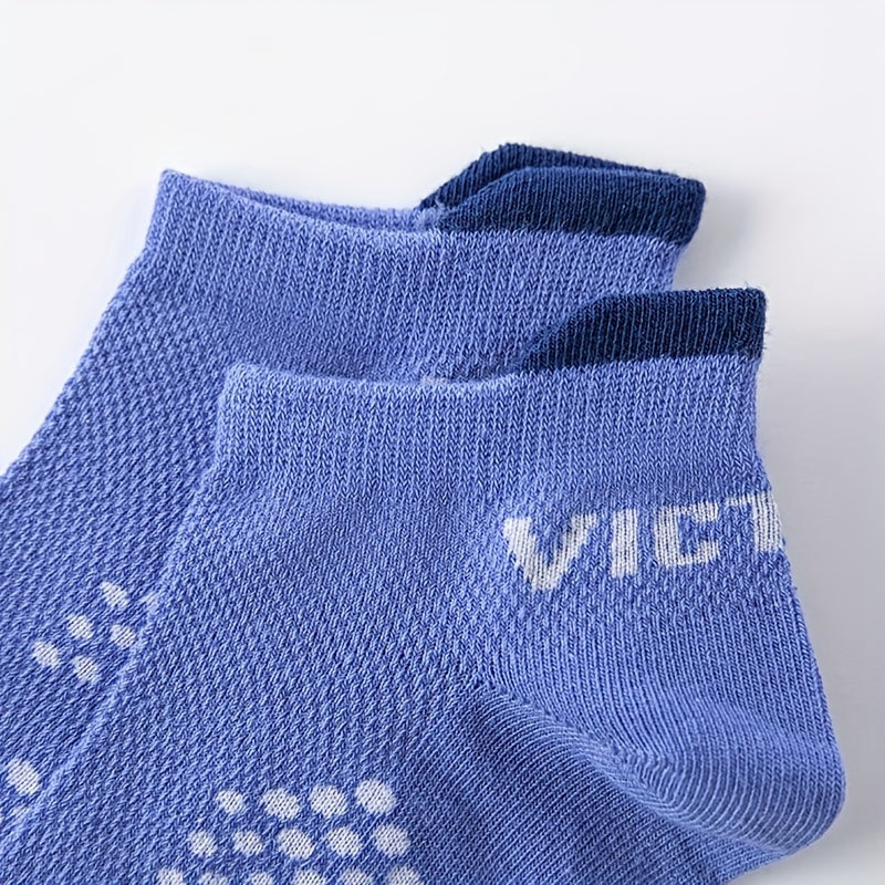 5 Pairs Kids Summer Breathable Mesh Sports Cotton Socks