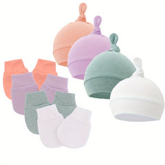 Newborn Baby Hat & Glove Set for Girls & Boys
