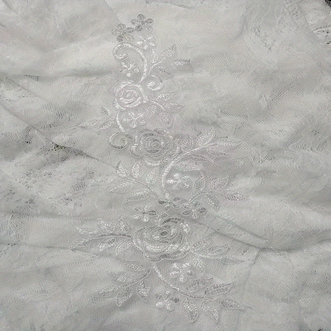 Ivory Lace Collar Lace Fabric Patch for Wedding Dress or Bridal Headdress