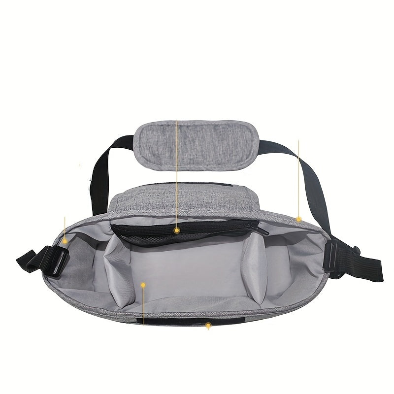 Stroller Hanging Bag Storage Mummy Bag with Cup Holder