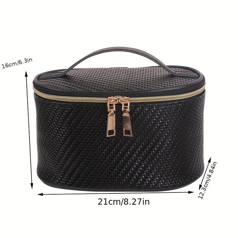 Portable Large Capacity Makeup Bag Organizer with Handle
