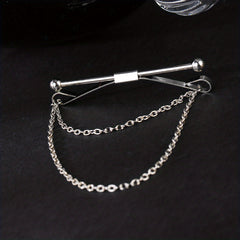 Men's Tie Chain Collar Clip Collar Pin Shirt Buckle