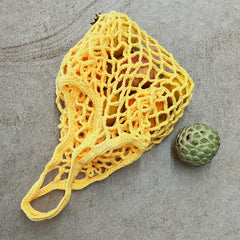 Crochet Grocery Bag Kit - Fruit & Veg Mesh Tote - DIY Instructions & Tools
