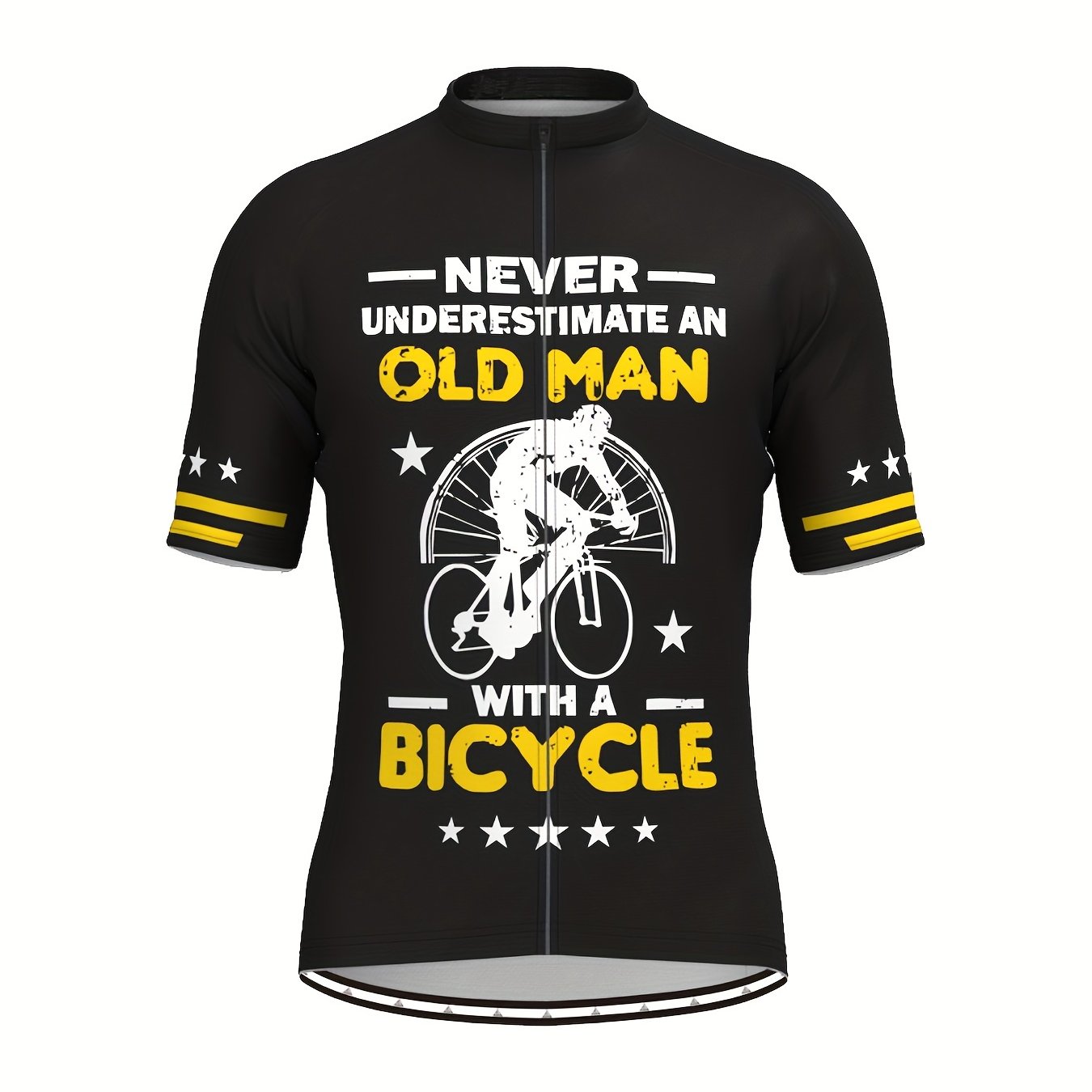 Men's Pattern Cycling Jersey Moisture Wicking Short Sleeve Shirt