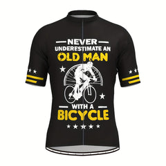 Men's Pattern Cycling Jersey Moisture Wicking Short Sleeve Shirt