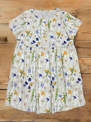 Floral Print Short Sleeve Dress