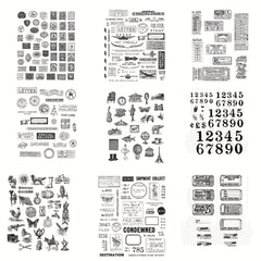Long History Stamps Scrapbook Paper Craft Album Card Punch Stamps