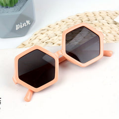 Children's Hexagonal Frame Sunglasses UV Protection