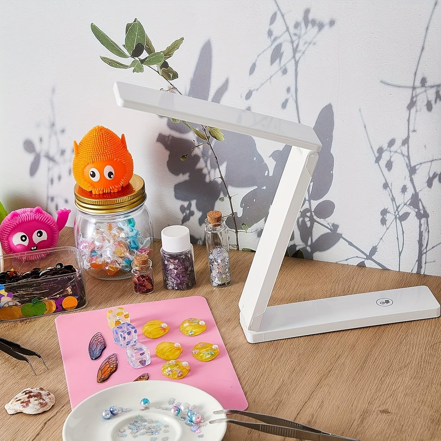 54W UV Resin Light Lamp Wireless & Foldable 3 in 1 Uses Jewelry DIY Craft Decor