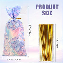 Mermaid Themed Goodie Bags for Party Favors and Gifts