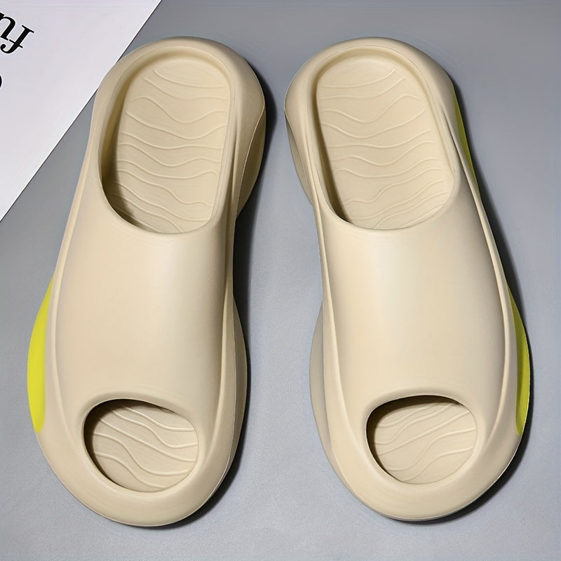 Men Cloud Slides Pillow Slippers Lightweight Open Toe Shoes