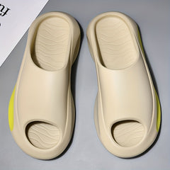 Men Cloud Slides Pillow Slippers Lightweight Open Toe Shoes