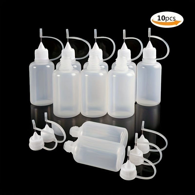 10pcs 30ml Precision Tip Squeeze Glue Bottles for Craft