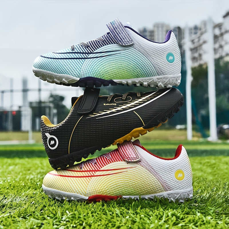 Kids Non slip Football Shoes Training TF Cleats Lightweight Soccer Shoes