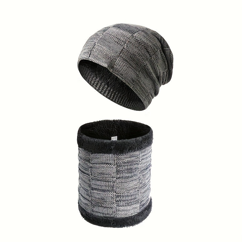 Winter Knitted Hat With Warmer for Fishing Skiing