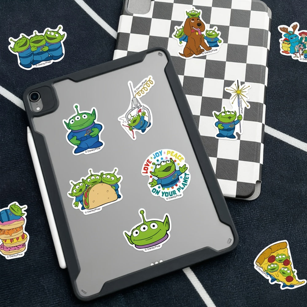 Disney Alien Waterproof Stickers - Set of 42 Cute Cartoon Decals