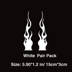 Flame Reflective Car Stickers Motorsports Stripe Stickers Waterproof