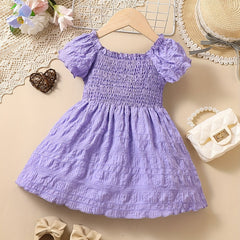 Baby Girls Puff Sleeve Birthday Dress
