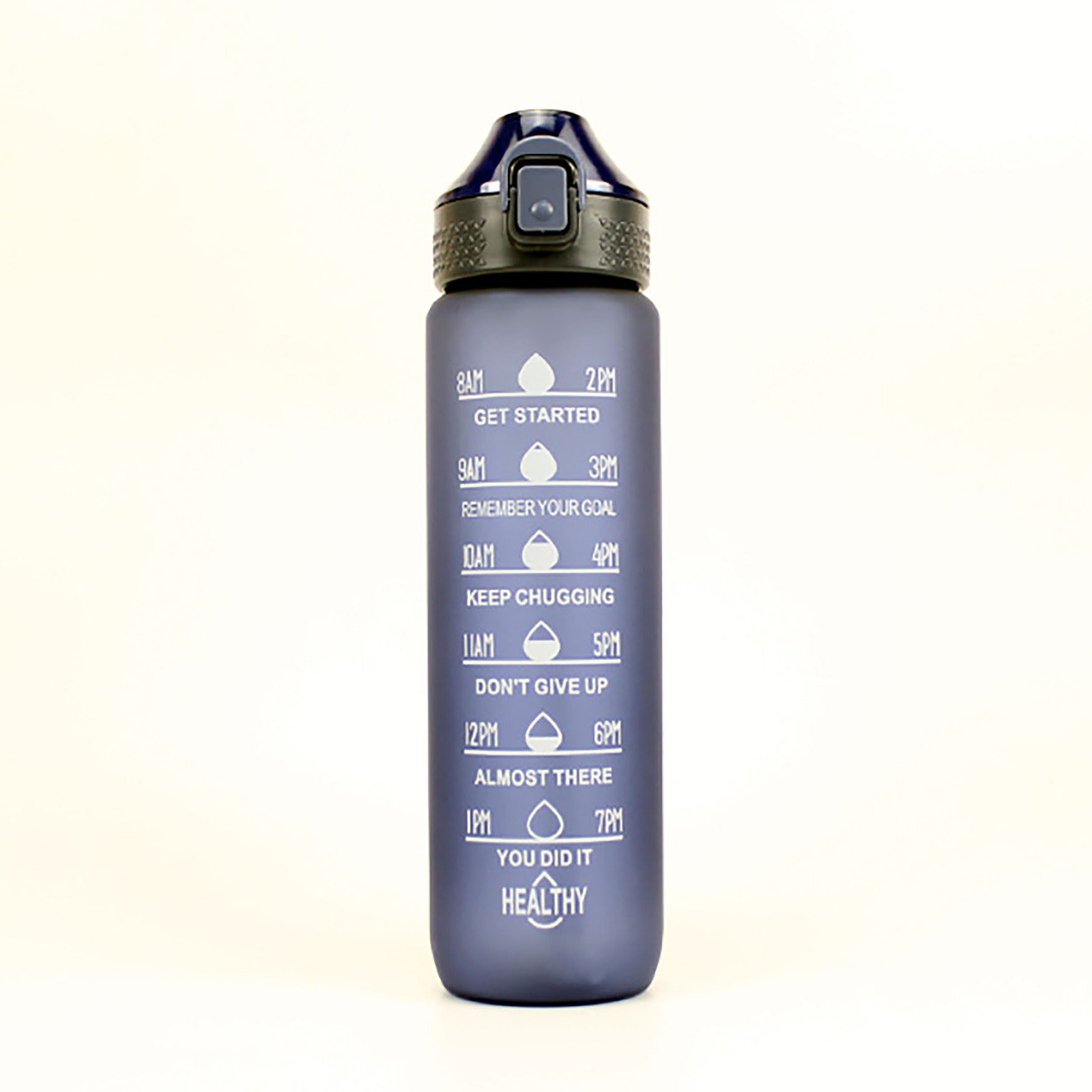 Large Capacity Translucent Frosted Water Bottle for Camping Sports Gym