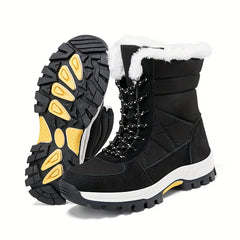 Women's Snow Boots Faux Leather Winter Warm Walking Boots