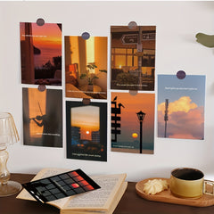 Set of 10 Sunset Scenery Postcards for Wall Decor & Greetings