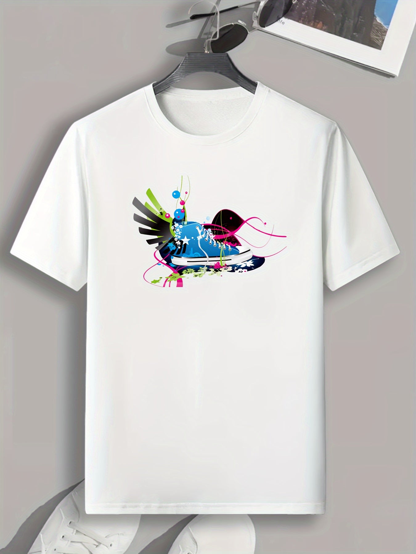 Sneaker Pattern Print Men's Comfy Sports T shirt